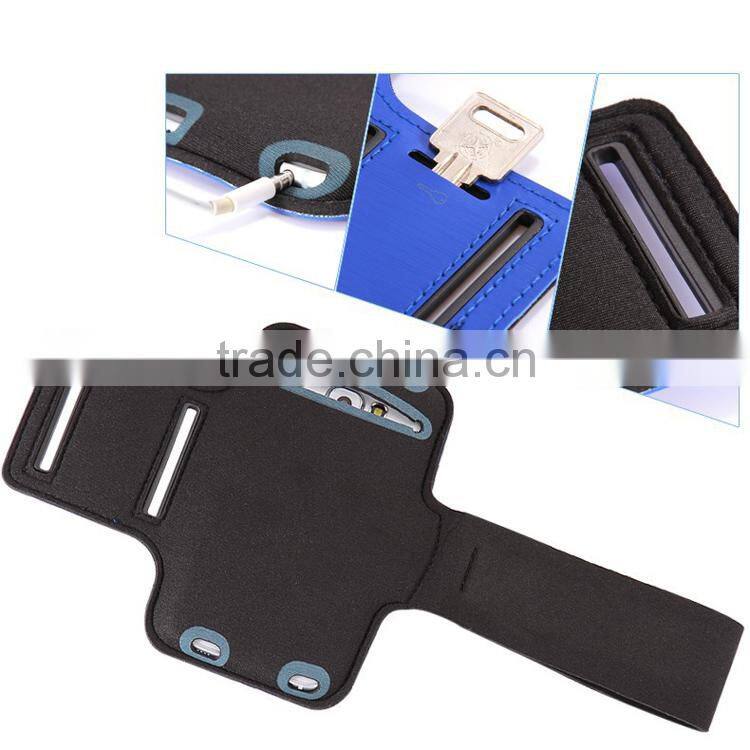 Waterproof Sport Running Armband For Samsung Galaxy S6/S6 Edge Gym Mobile Phone Arm Holder Belt Brush Leather Case