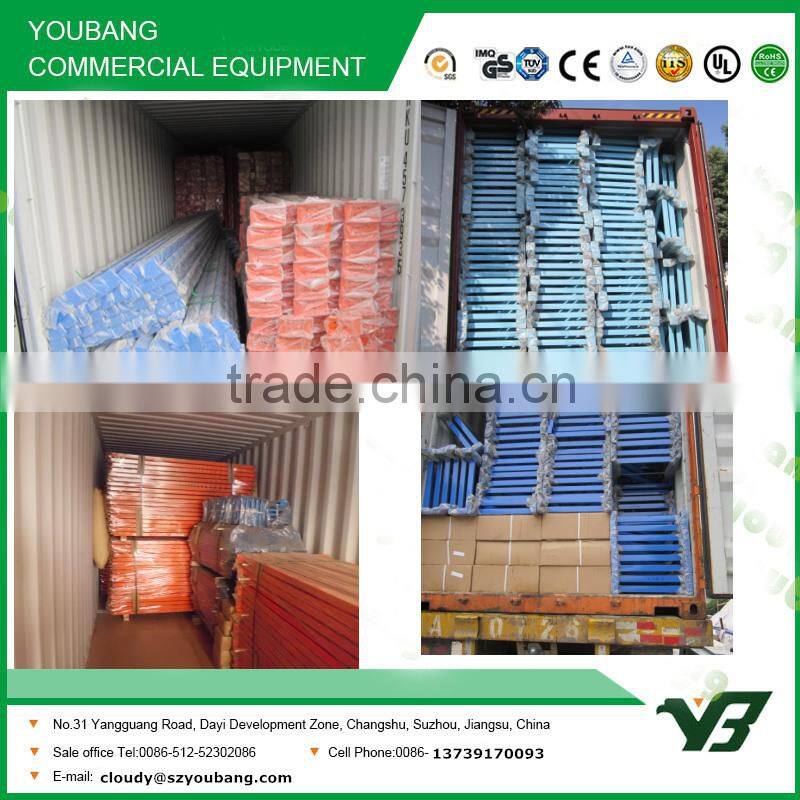 Hot sell high quality 3 layer long span unweld post heavy duty warehouse rack, storage rack (YB-WR-C16)