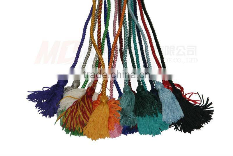 Polyester Graduation Honor Cord Single Color with Cap