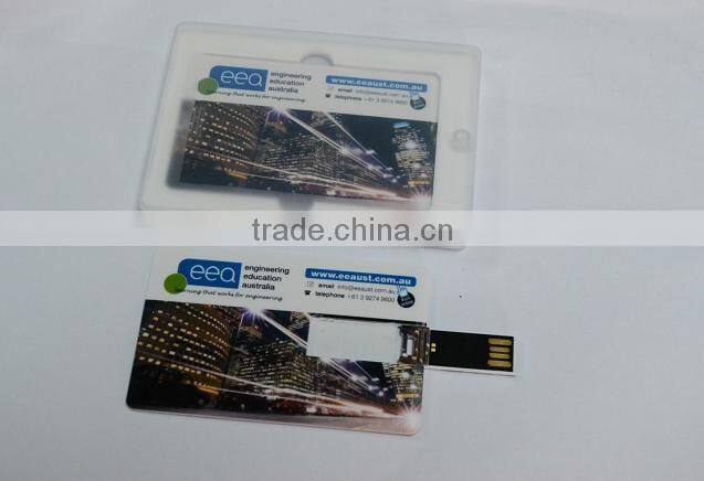 hot sale bulk custom logo credit card usb flash drive