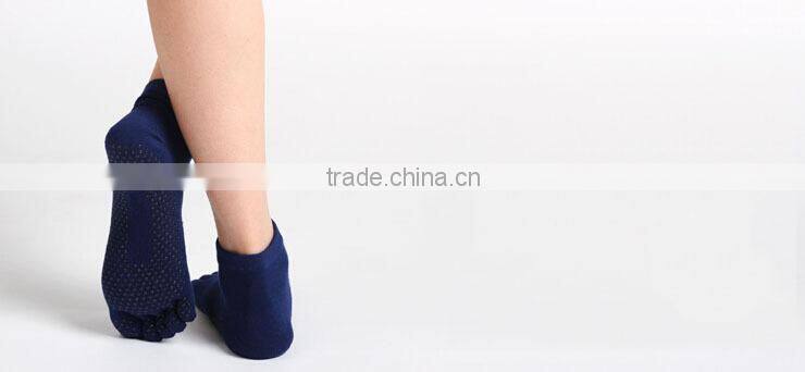 Sexy Hot Teen Girl Custom Made Socks Gray Anti Slip Yoga Pilates Toe Socks