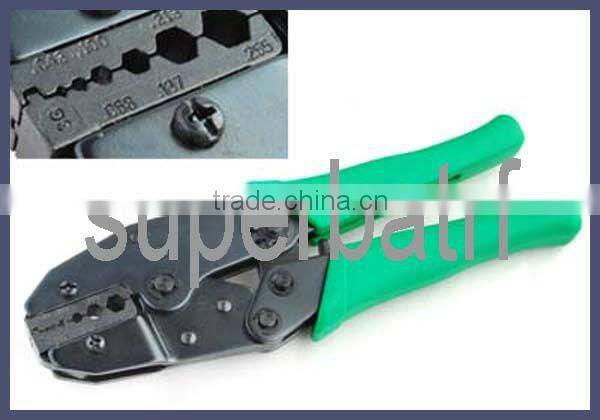 Ratchet Crimper crimping tool locking pliers for coaxial cable RG58 RG59 RG316 RG174 LMR195 LMR240