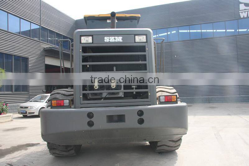 Shanghai Bauma fair popular SZM936 articulatedl wheel loader for sale with Rops/fops