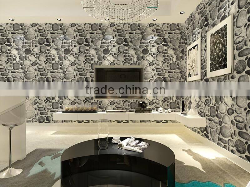 chinese classical interior wallpaper stereoscopic stone pattern wallpaper 3d vinyl wallpaper