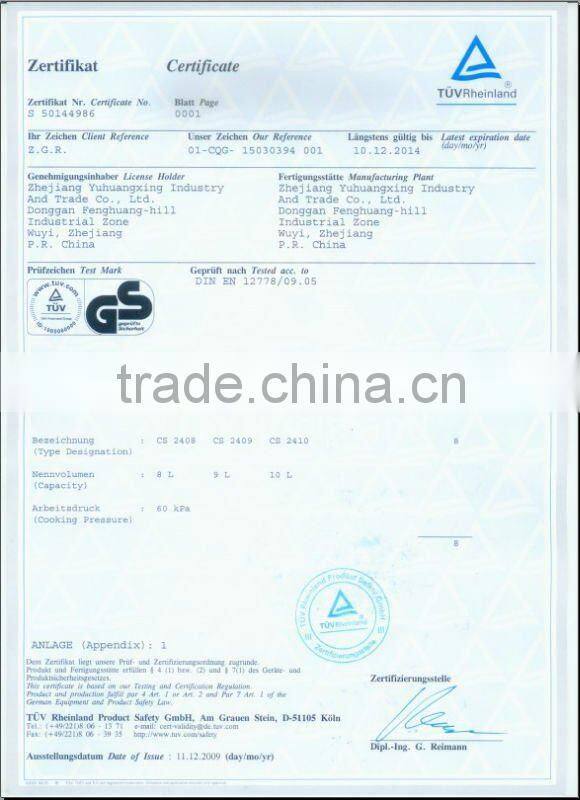 6L 24cm Diameter Pressure cooker 6L fast cookware