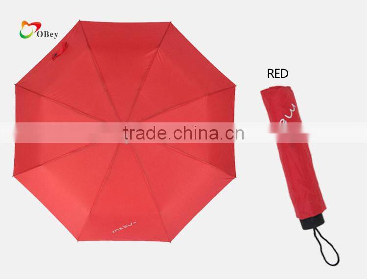 21"*8K Ultralight 3 Folding Rain Sun Umbrella