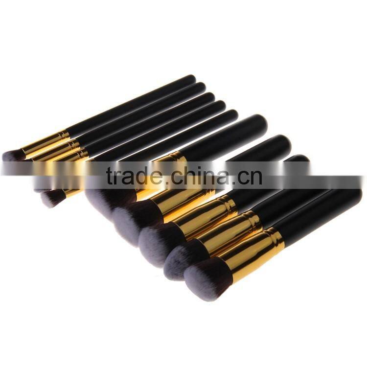 Professional Makeup Brushes Set Premium Cosmetics Synthetic Kabuki 10pcs