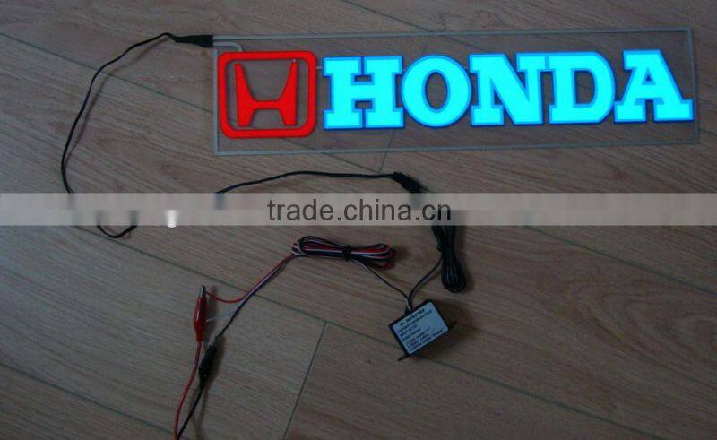 400mmX100mm EL flash car sticker,EL flashing sticker,equalizer el car sticker