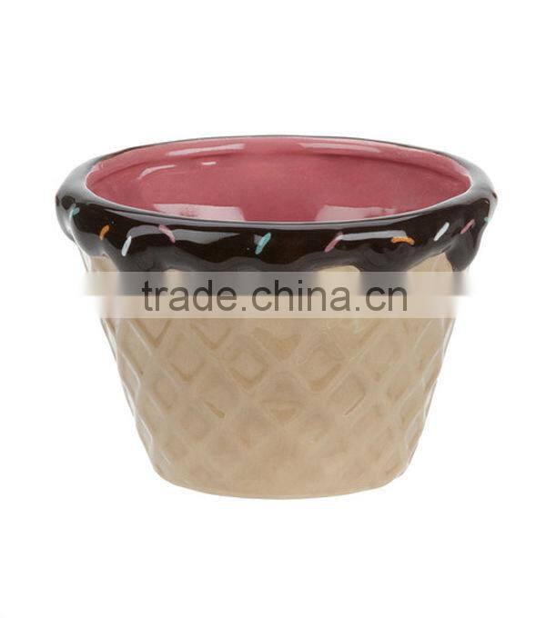 ceramic ice cream shape bowl