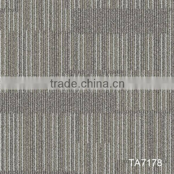 Level loop carpet tile for floor with pvc backing