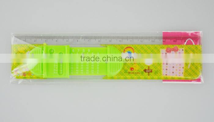 sliding ruler, plastic ruler triangle protractor set