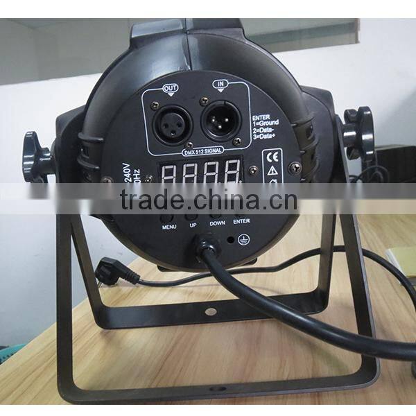 2016 new product 7pcs10w led plastic par light RGBW flat PAR light high-brightness led light