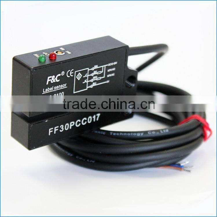 Aluminum metal case optical label sensor infrared IP66