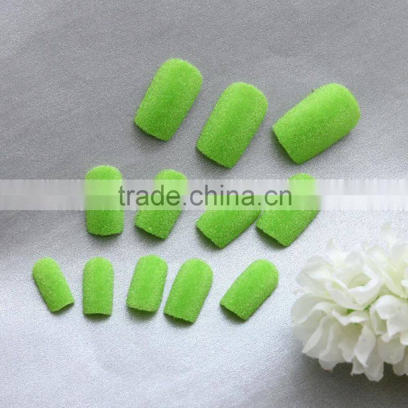 Wholesale false nails glitter powder designed artificial nails