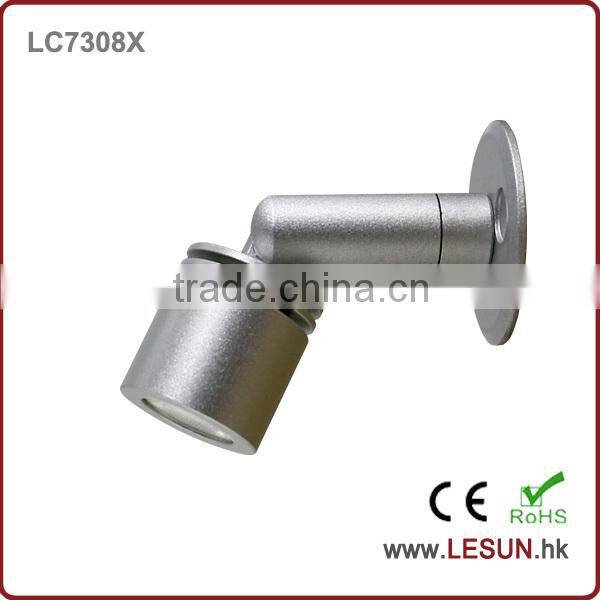 Hot flexible spotlight LC7308 1W led jewelry spot light