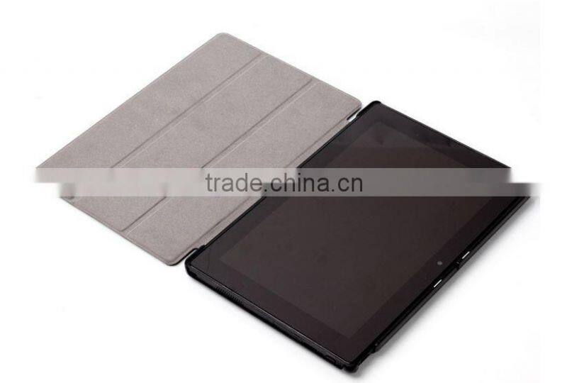 Factory Price 3 folded Crazy Horse PU Leather Magnet stand holder case cover for Dell Venue 10 pro 5055 tablet cover case