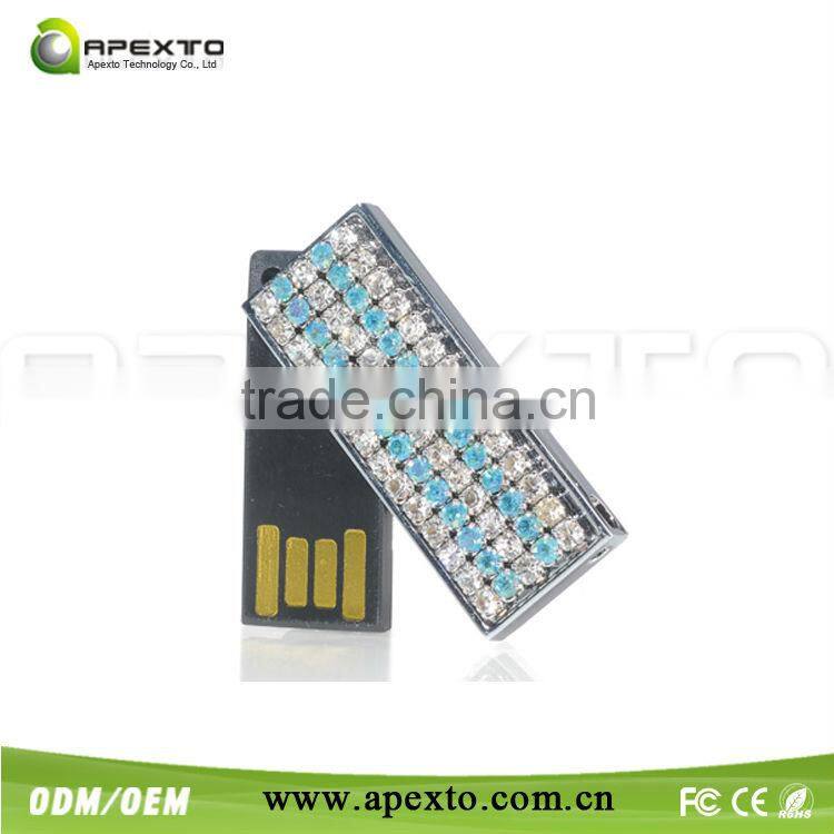 Silver jewerly usb with vanilla packing box for weding gift