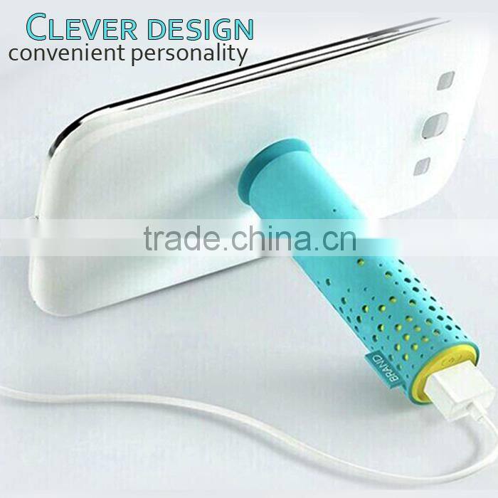 Popular Cheapest slim light sucker power bank 2600mah
