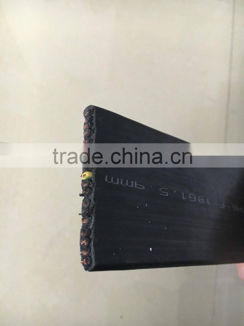 Copper conductor Submersible Pump Cable Flat Rubber Cable