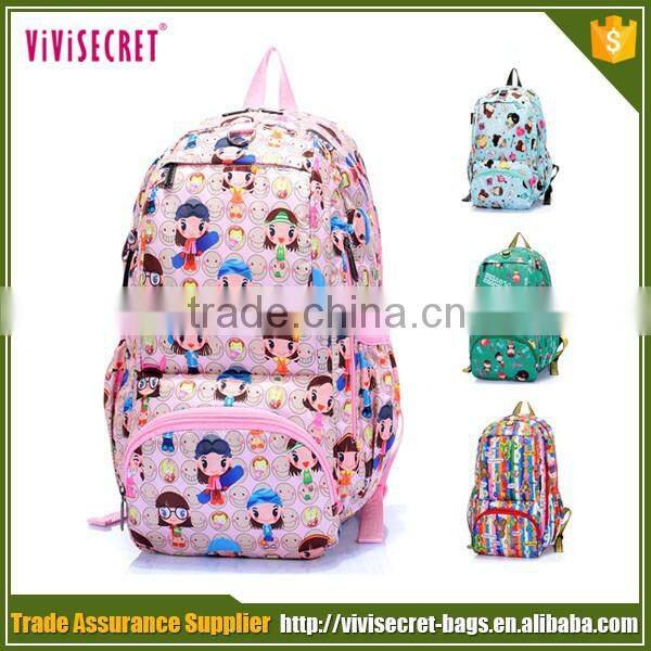 OEM production custom book bags creative funny pupil school bag with logo