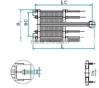 M10 gasketed heat exchanger for liquid