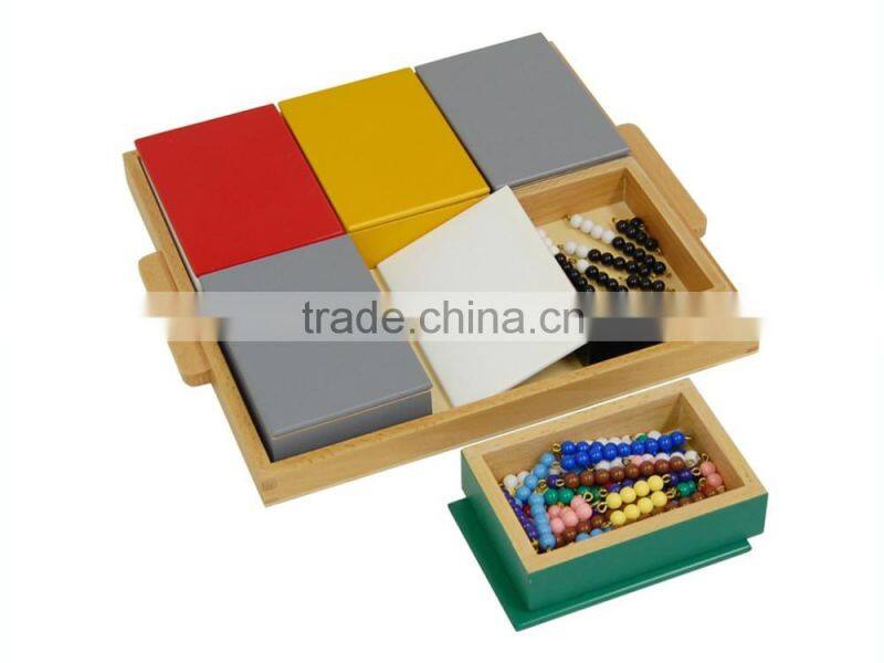 Montessori educational math toys for children elementrary negative snake game