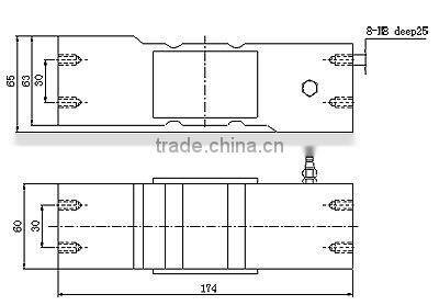 Electronic load cell scale part