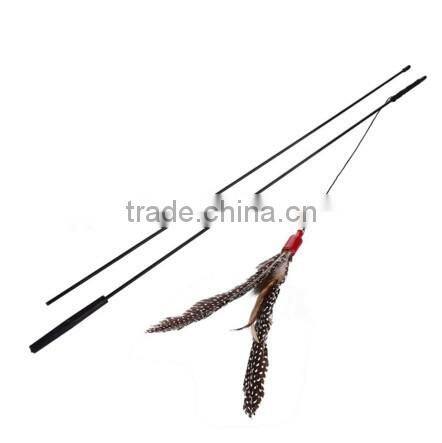QQPET Factory Wholesale Pack Interactive Cat Wand kitten Toys Cat Feather Teaser