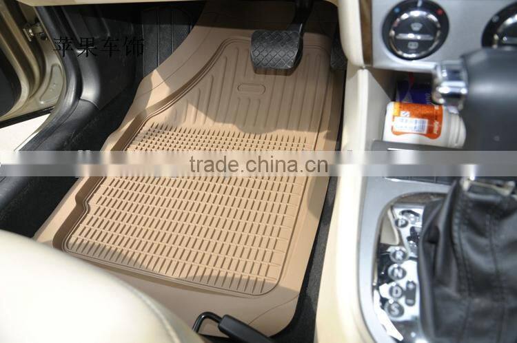Universal heavy duty PVC car floor mat for all weather