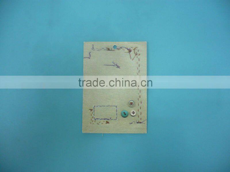 Landscape graph paper hang tag designs