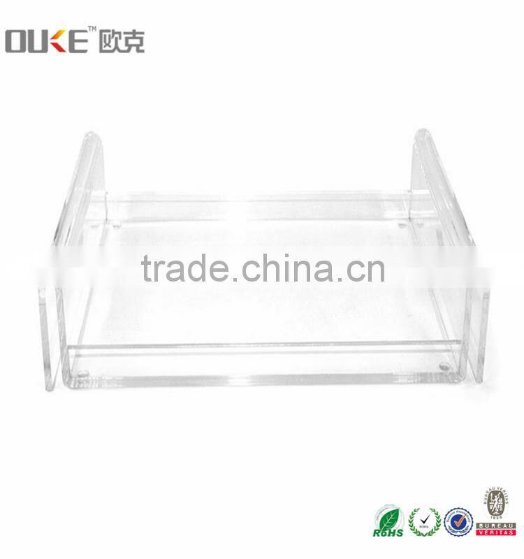 china supplier table top high glass acrylic serving tray