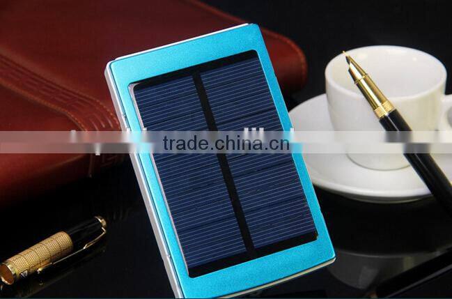 2015 new products 10000mah solar charger with full capacity, portable solar charger with 1.5W solar panel