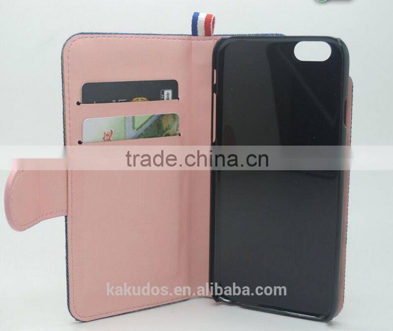 Kakudos Factory Supply Wallet Leather Case for iphone 6