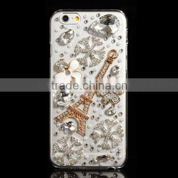 Bling 3D Diamond Rhinestone Crystal Case For Apple iPhone 6 4.7inch Mobile Phone
