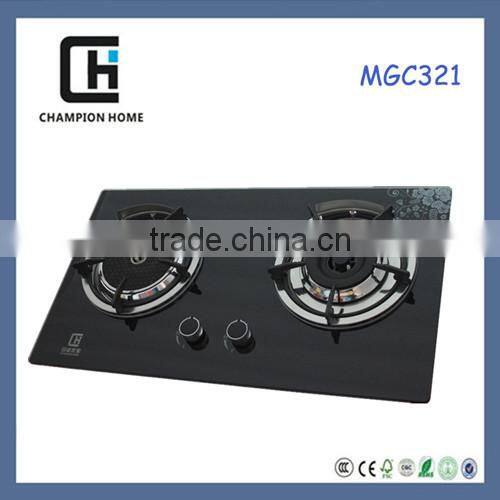 Kitchen appliances 2 Burners Built-in Design Ceramic Gas Burner