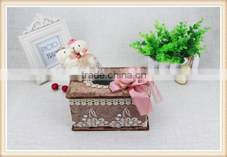 Wall mounted tissue box holder