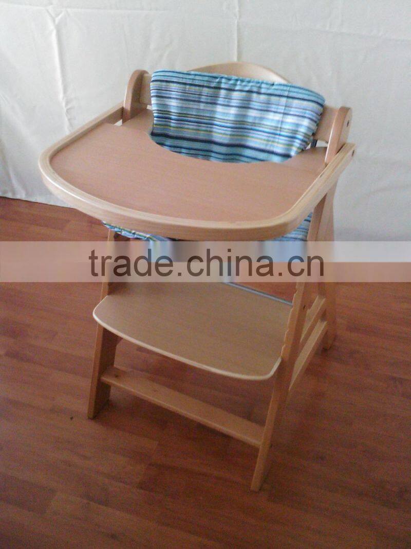 Beech wood Baby feeding high chair