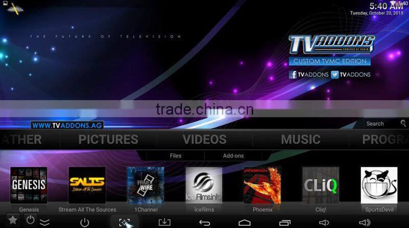 2016 Newest Q-BOX Android TV Box Android 5.1 KODI Amlogic Q-Box S905 2/16G, Dual WIFI Bluetooth Smart TV Box