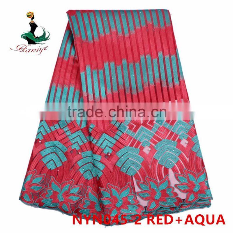 2016 Haniye african tulle lace fabric african tulle, lace fabric price/NYN45