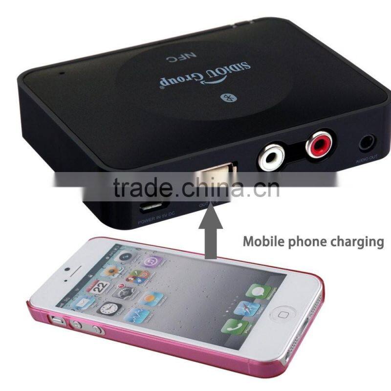 Sidiou Group Bluetooth Audio Receiver, NFC Enabled Bluetooth 3.0 Wireless Audio Adapter 3.5mm/ RCA Stereo Output