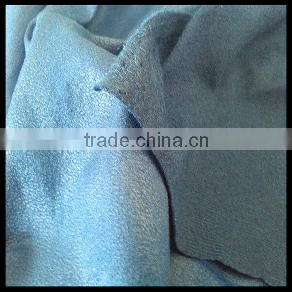 Sapphire microfiber ultra suede fabrics with glue printing for shoes/sofa/textiles materials