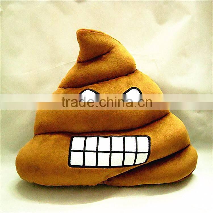 girl poop emoji pillows /soft poop emoji pillows for car and home decoration