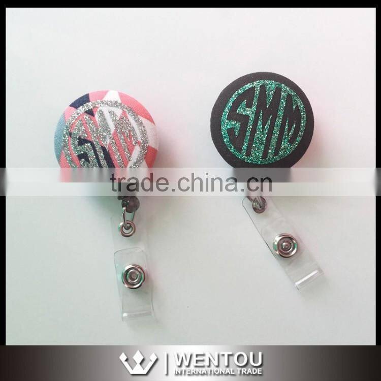 Personalized Alligator Clip Monogram Badge Reels