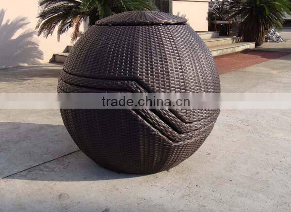 Outdoor Round Shape Stackable Wicker Sofa Set