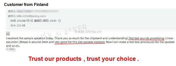 High performance small 8ohm 28mm speaker for toys