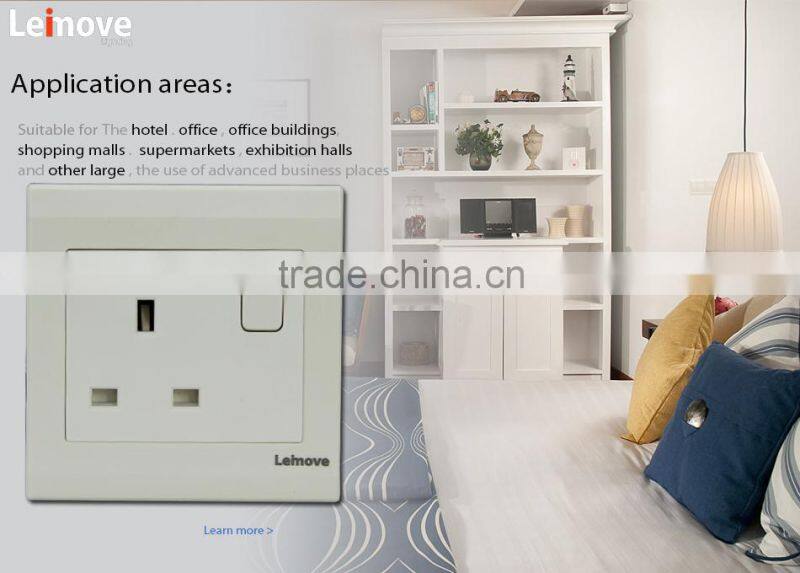 new product 1 gang European three pin outlet
