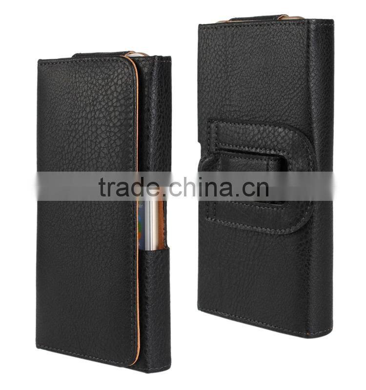 hot sell Push and Pull style leather universal flip phone case