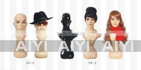 hat /Wig display mannequin head chrome/skin