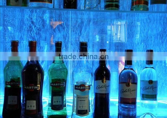 Bar Decorative Bubble Back Bar, Wine Holder. LED Luminated Color changing
