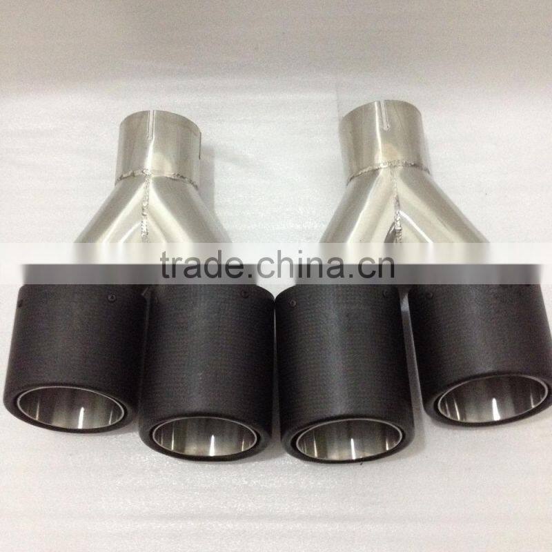 Universal Carbon muffler pipe/carbon dual exhaust tips